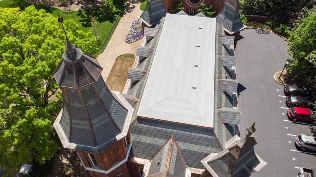 nashville commercial roofing team reroofs Vanderbilt University