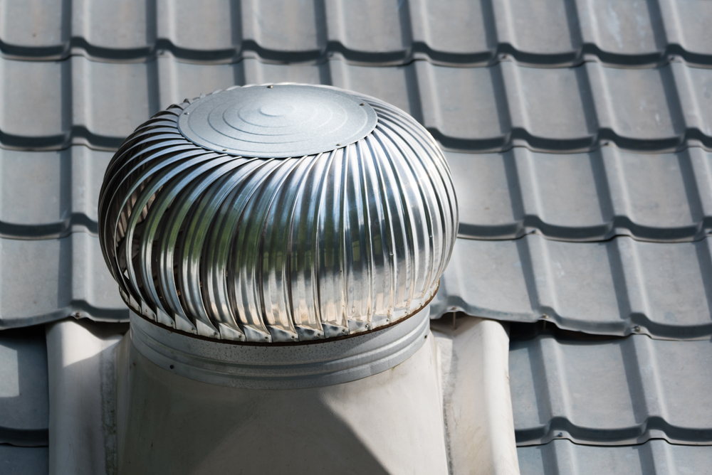 roof top ventilation on industrial plant